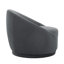 Fauteuil demi-tonneau pivotant rembourré Aunna-1337935450
