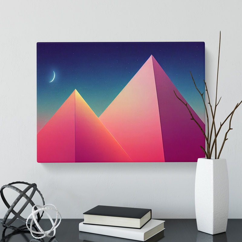 Modern Pyramids Vol.3 Abstract - Wrapped Canvas, 40cm H x 60cm W x 3cm D