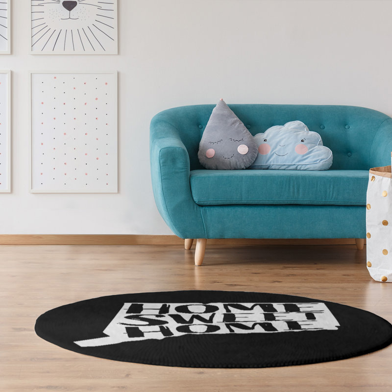 Chenille Indoor Rug, Round 5'