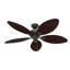 Ventilateur de plafond d'extérieur à 5 pales 54 pouces avec chaînette Bayview-49934373