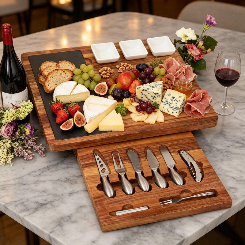 East Urban Home Bamboo Cheese Board
