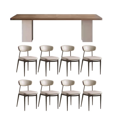 Minimalist high-end home dining table and chair