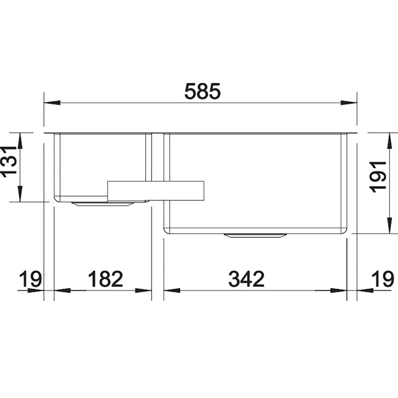Claron 1.5 Bowl Undermount Kitchen Sink