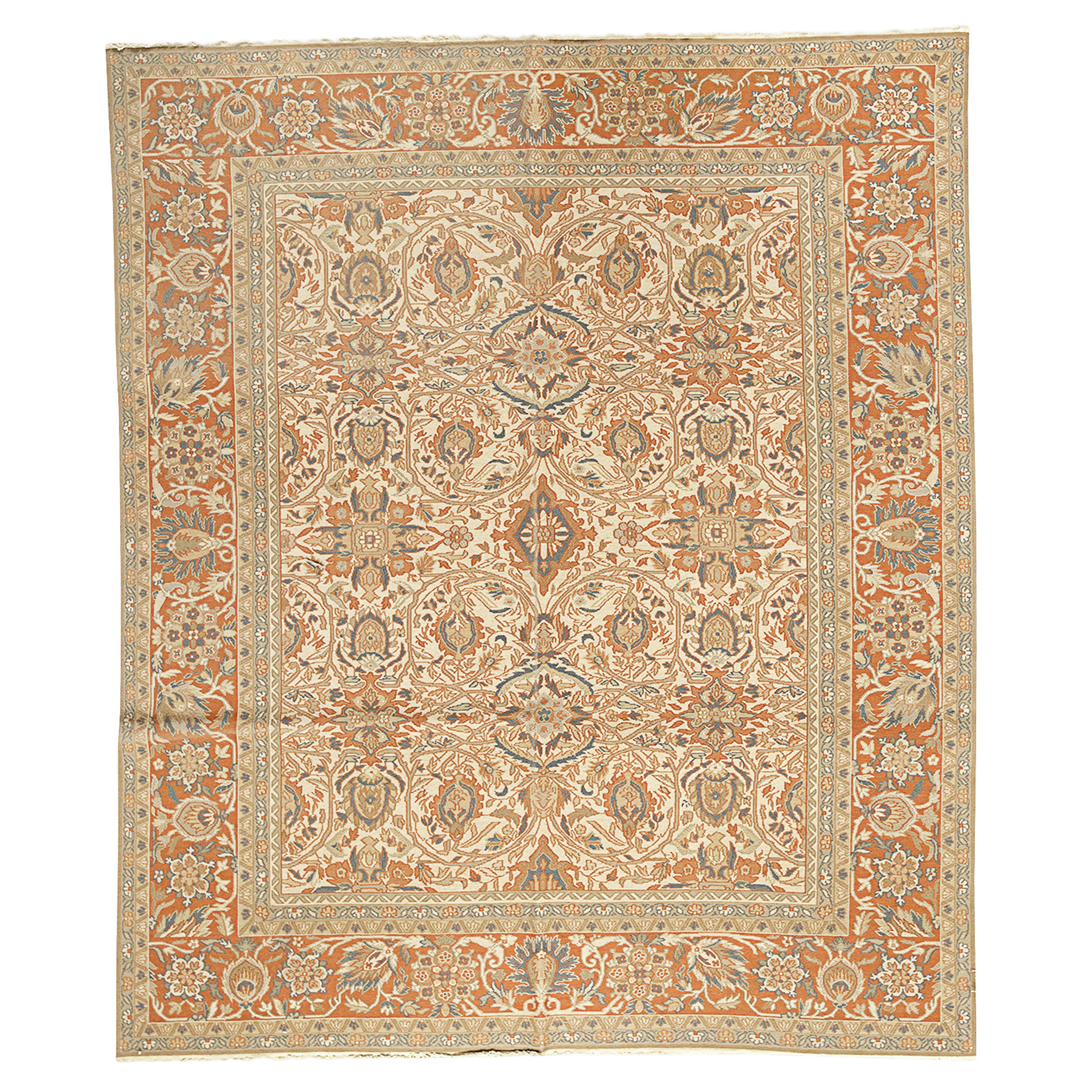 Bokara Rug Co., Inc. High-Quality Hand-Knotted Beige And Rust Area Rug ...