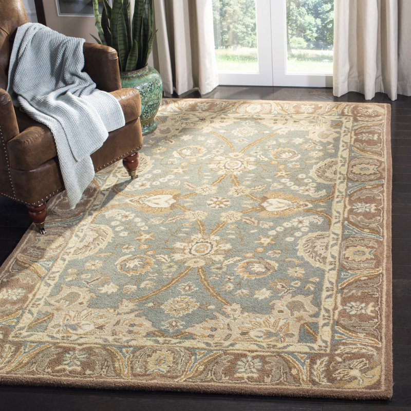 Tapis oriental en laine touffeté à la main Tingley, Rectangle 4 pi x 6 pi
