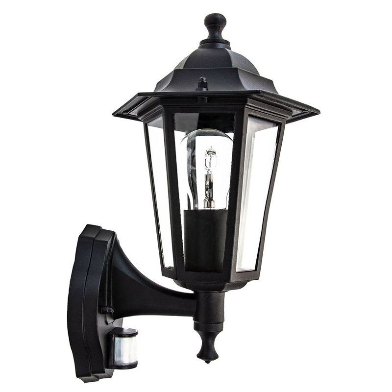 Bella Black Outdoor Wall Lantern