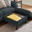 79.5" Wide Reversible Modular Sofa & Chaise with Storage Ottoman-1120533740