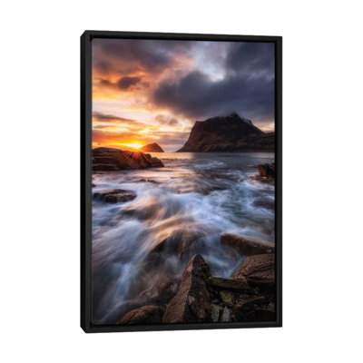 Northern Coast Sunset by Daniel Gastager - Print on Canvas