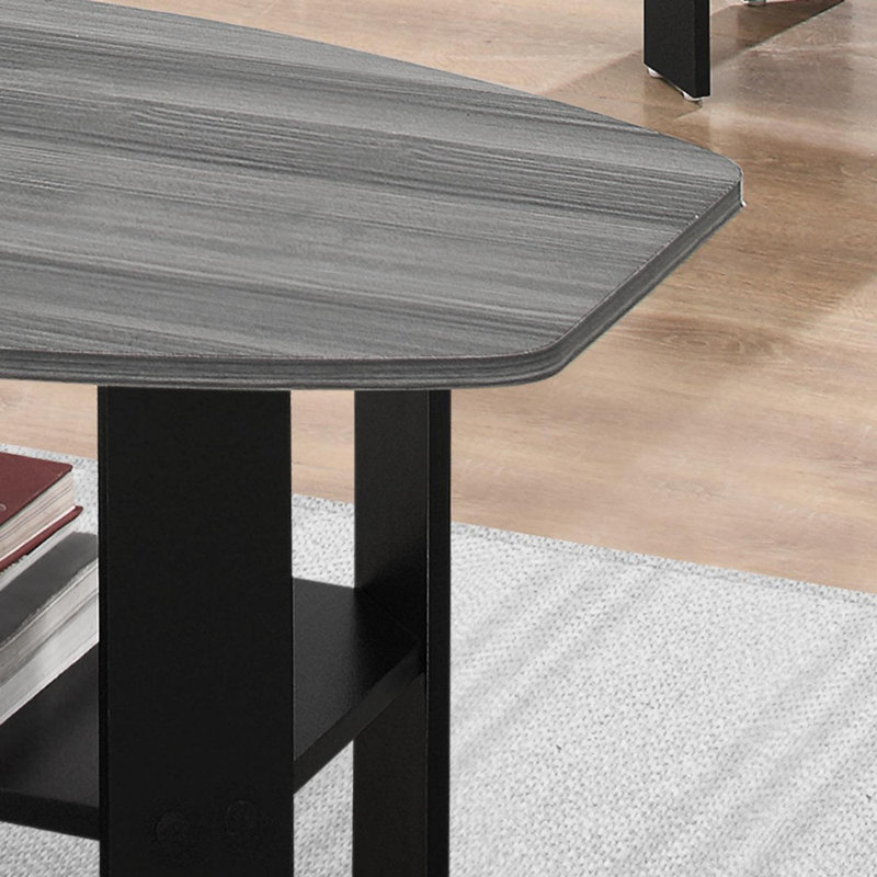 Transitional Table Set, 3pcs Set, Black