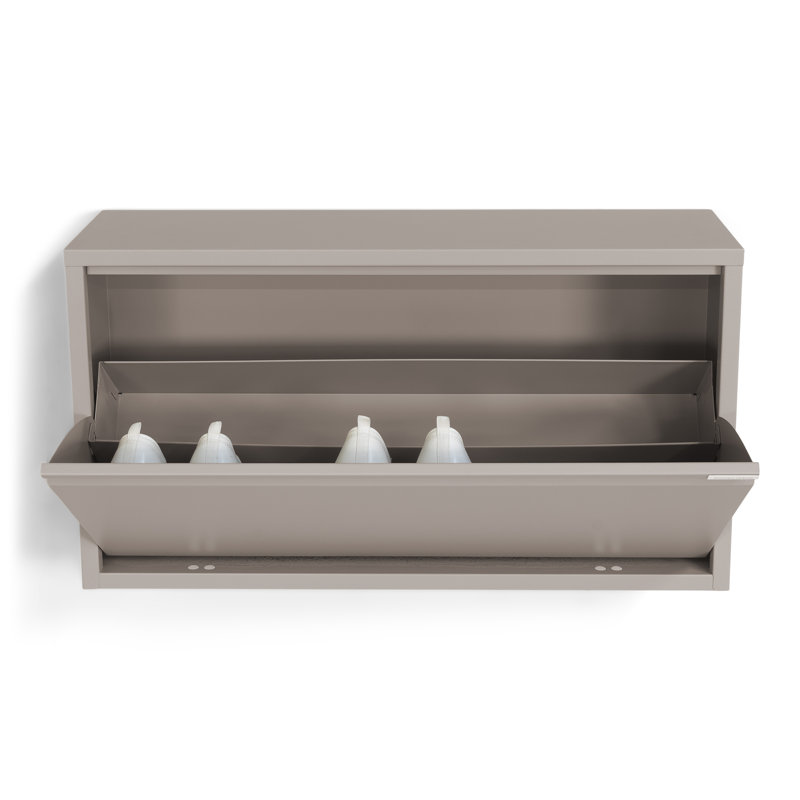 Billy 6 Pair Shoe Storage Cabinet, Grey