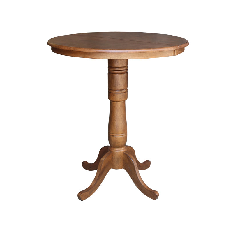 Table de salle à manger à hauteur de bar Dragana, Chêne vieilli / chêne vieilli