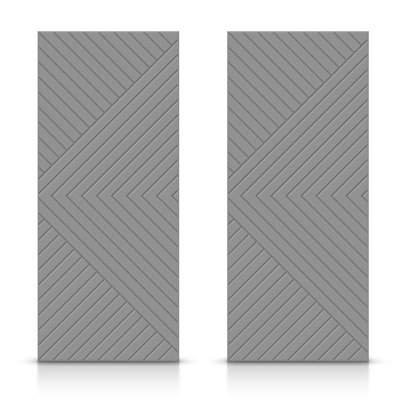 Panelled Double Sliding Closet Doors