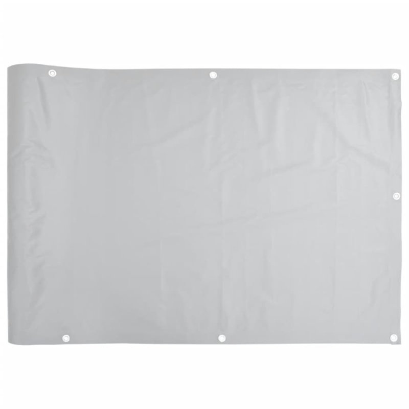 Celino Fabric Balcony Privacy Screen, in Grey, 300cm W x 75cm D