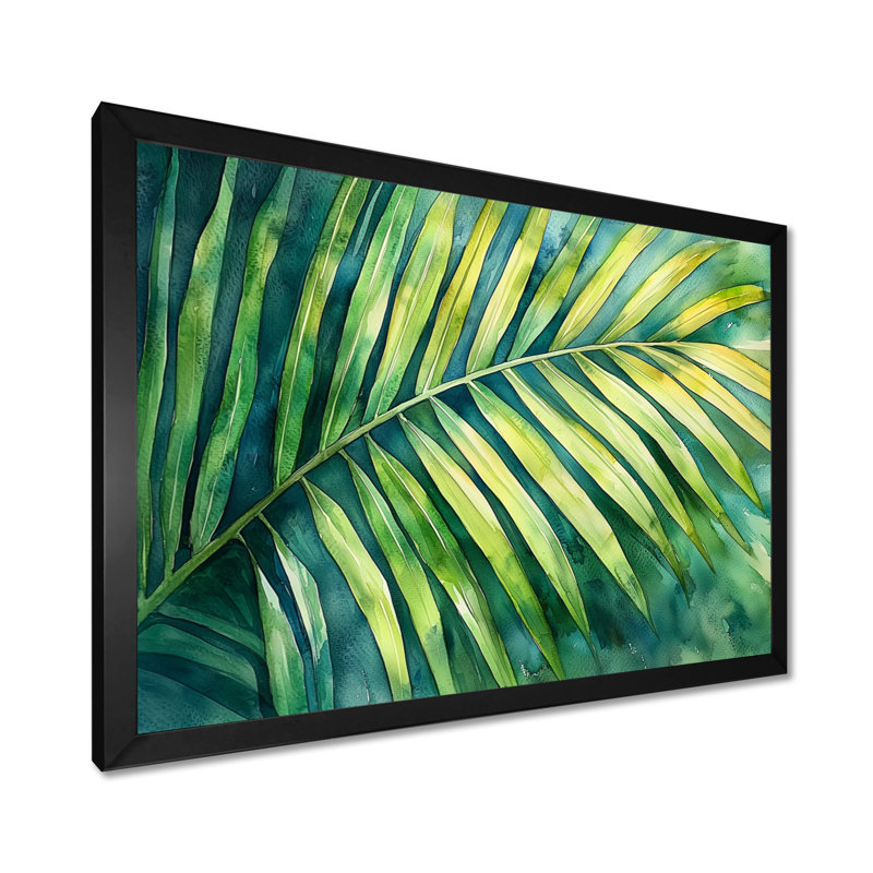 Corri Green Tropical Safari Palms III - palmiers et palmiers, art mural, H 30 po x l 40 po, Noir