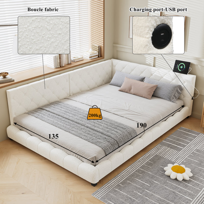 Bed Frame, Double (4'6)