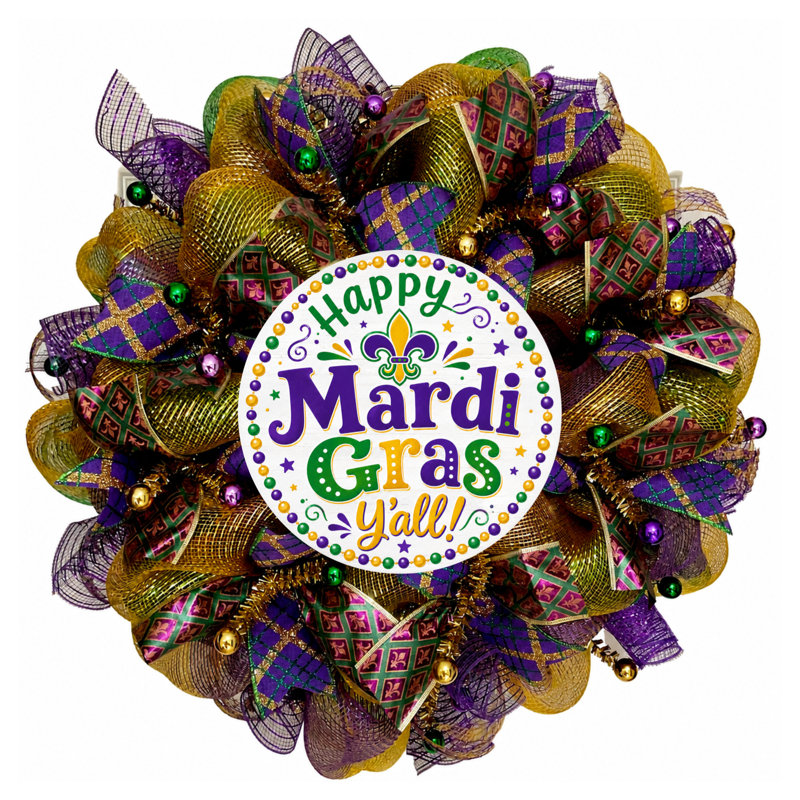 Couronne Happy Mardi Gras Y'all