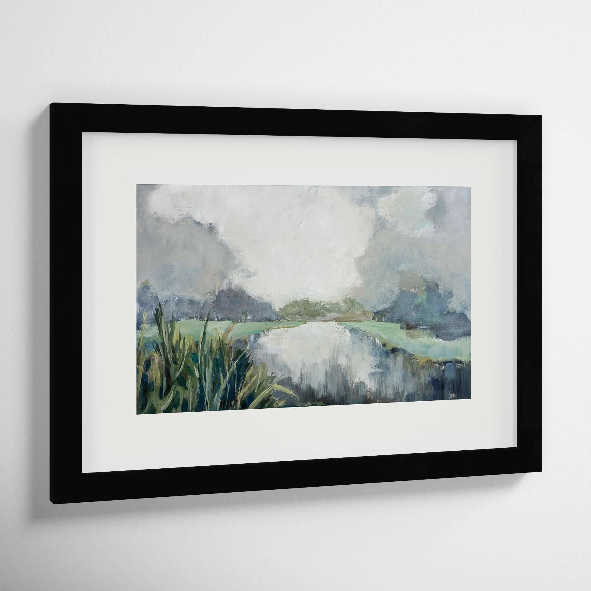 Passage by Mary Parker Buckley, Black, Framed Print, 13" H x 18" W
