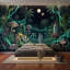 Décoration murale amovible de nuit, astronautes et fusée-461926664-461926668