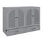 Lit escamotable avec tiroirs et station de charge-980960648