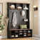 Hall Tree 56.3" Wide With Bench And Shoe Storage