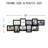10 Opening Vertical Staggered Collage Photo Frame, Slim Narrow Wall Gallery Frame for 4x6 Travel & Couple Photos, Black