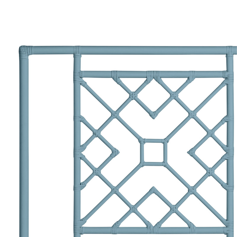 Camden Open-Frame Headboard, Twin, Pool Blue