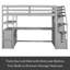 Lit mezzanine simple avec tiroirs Johnavin Kids-582838212