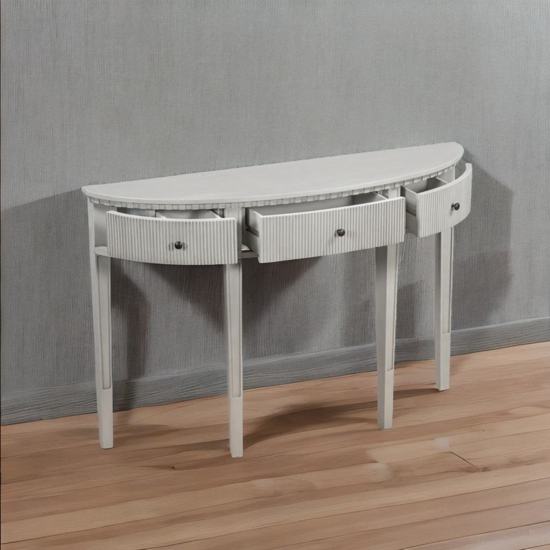 Console de 51,1 po Besart, Blanc