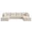  Bouley U-shaped Corduroy Modular Sectional Cloud Couch-102507035