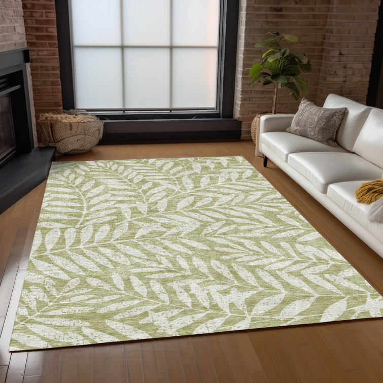 Lamanna Washable Floral Indoor / Outdoor Rug