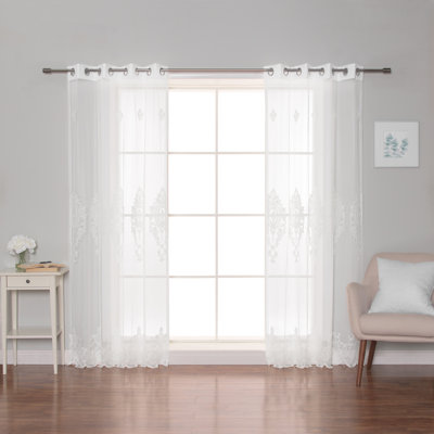 Asherton Sheer Curtain Panel Pair
