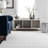 Ainsley Soft Faux Rabbit Machine Woven / Power Loomed Performance White Shag Rug-323429144