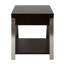 Table de bout Modern Living Furniture 1Pc avec tablette inférieure en bois et métal