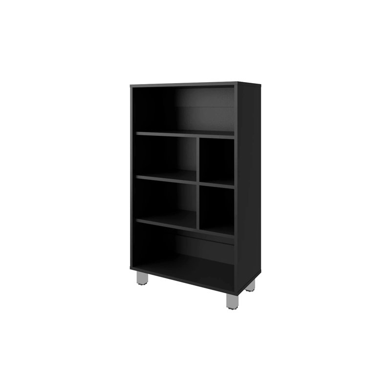 Bookcase With Shelf, Black