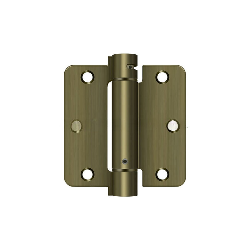 Steel Hinge, Antique Brass