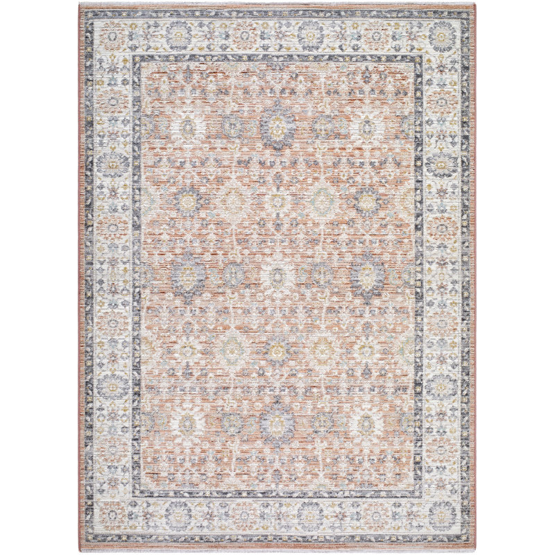 Tapis lavable à la machine Gobrias, Rectangle 5'3" x 7'