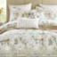 Édredon très grand 6 pièces en coton avec motif floral inspiré de la nature, 100% pour une expérience luxueuse et respirante, bourre en polyester 300 g / m², coussins décoratifs, broderie au point de chaînette, qualité-122451826
