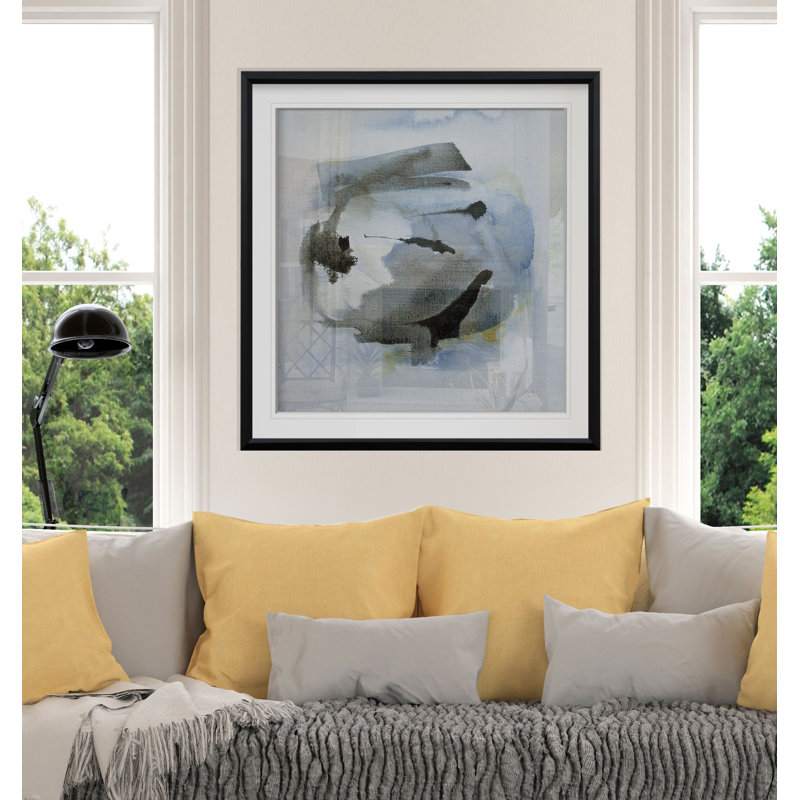 Cool Water III - Imprimé, H 23 po x l 23 po x P 1,5 po, Cadre noir