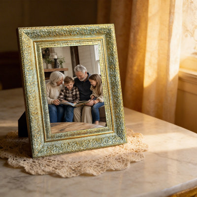 Cadre 3 pièces 11 po x 14 po doré antique pour décoration de vestibule