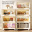 4 Tier Stackable Storage Bins Folding Storage Box With Wheels