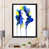 Impression noire sur toile encadrée sélectionné