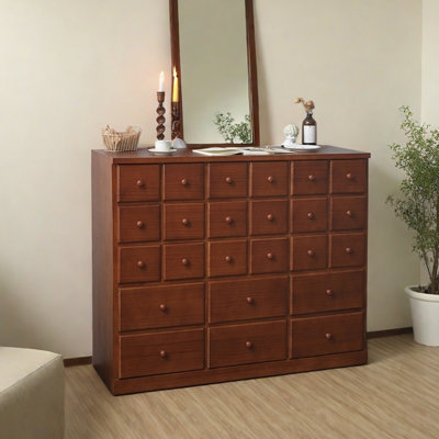 Vintage drawer storage decorated accent chest
