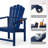 HDPE Patio Stackable Folding Adirondack Chair-1767226335
