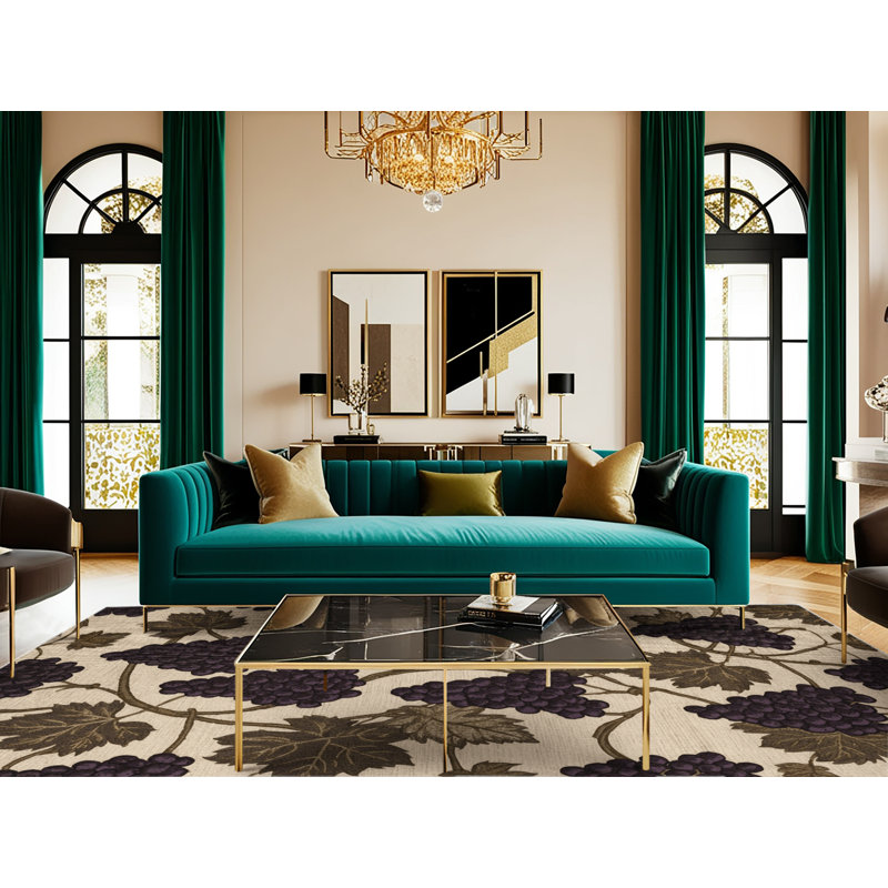  Tapis lavable raisin Delaware, Tapis de couloir 2 pi x 4 pi