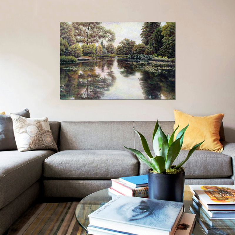 «Nature's Tapisserie», reproduction sur toile, H 18 po x l 26 po x P 1,5 po, Toile avec cadre noir