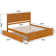 Madison Solid Wood Platform Bed with Matching Footboard and Trundle