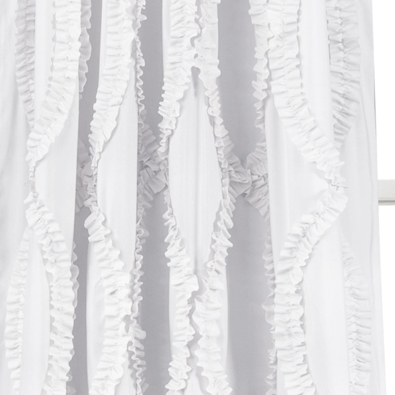 Panneau de rideau simple semi-transparent Avon, l 54 po x L 95 po, blanc