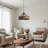 Metal Body Adjustable Height Single Pendant