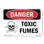 Toxic Fumes Plastic Sign 14" X 10"