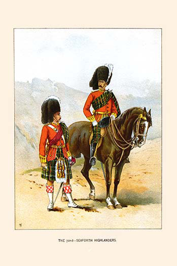 « 72nd seaforth highlanders »-impression d’art graphique, H 36 po x l 24 po